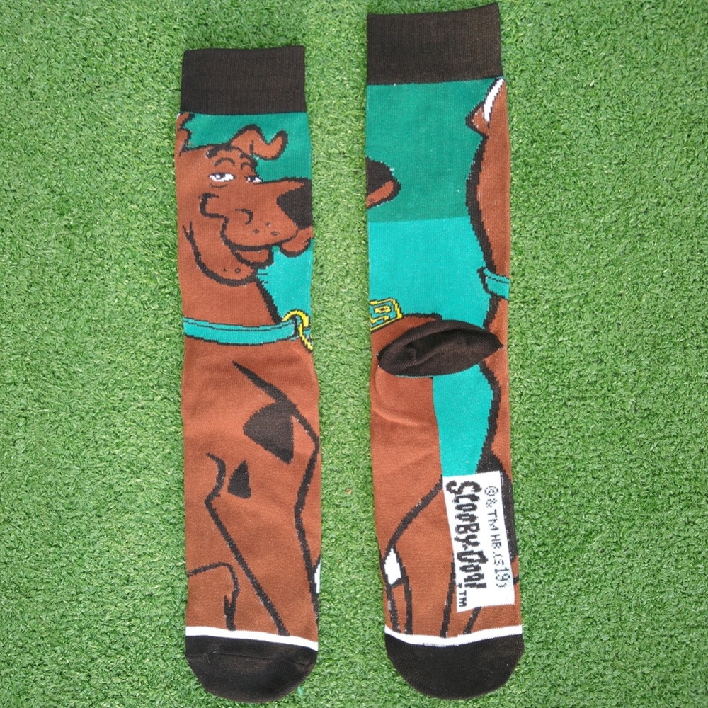 Scooby-Doo! 360 All-Over Print Cartoon Large Adult Socks New